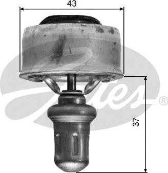 Gates TH01489 - Термостат, охлаждающая жидкость parts5.com