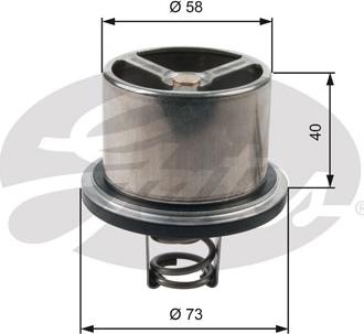 Gates TH07882 - Термостат, охлаждающая жидкость parts5.com