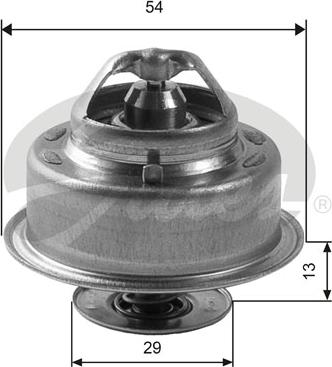 Gates TH14488G1 - Термостат, охлаждающая жидкость parts5.com