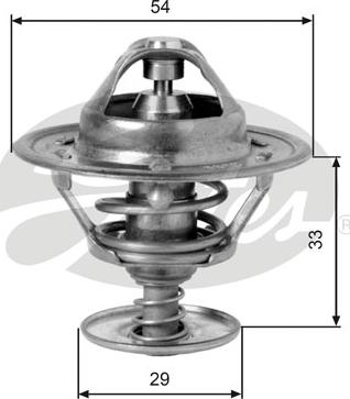 Gates TH12988G1 - Термостат, охлаждающая жидкость parts5.com