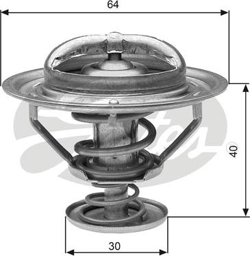 Gates TH31182G1 - Термостат, охлаждающая жидкость parts5.com