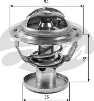 Gates TH32387G1 - Термостат, охлаждающая жидкость parts5.com