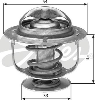 Gates TH29988G1 - Термостат, охлаждающая жидкость parts5.com