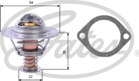 Gates TH22689G1 - Термостат, охлаждающая жидкость parts5.com