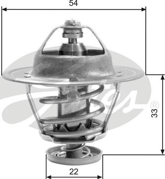 Gates TH22682G1 - Термостат, охлаждающая жидкость parts5.com