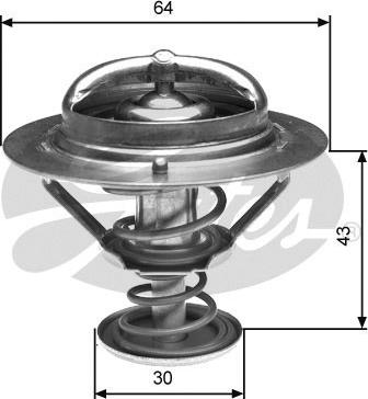 Gates TH27082G1 - Термостат, охлаждающая жидкость parts5.com