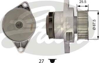 Gates WP0041 - Водяной насос parts5.com