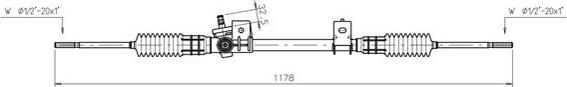 General Ricambi FO4021 - Рулевой механизм, рейка parts5.com