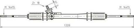 General Ricambi WW4037 - Рулевой механизм, рейка parts5.com