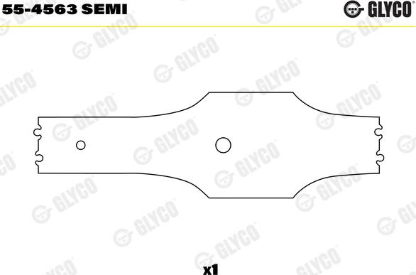 Glyco 55-4563 SEMI - Втулка подшипника, шатун parts5.com