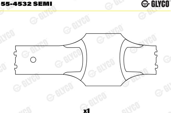 Glyco 55-4532 SEMI - Втулка подшипника, шатун parts5.com