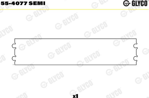 Glyco 55-4077 SEMI - Втулка подшипника, шатун parts5.com