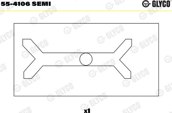 Glyco 55-4106 SEMI - Втулка подшипника, шатун parts5.com