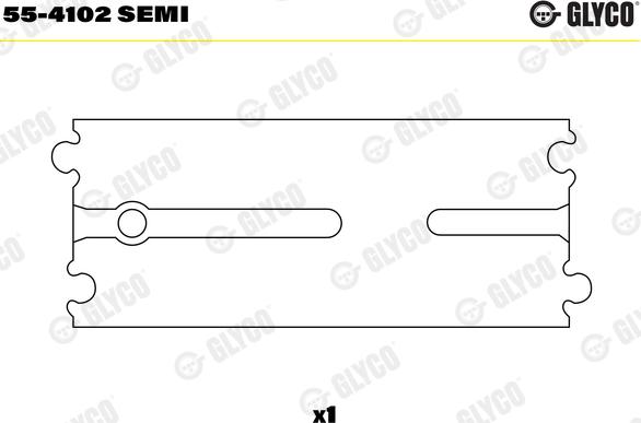 Glyco 55-4102 SEMI - Втулка подшипника, шатун parts5.com