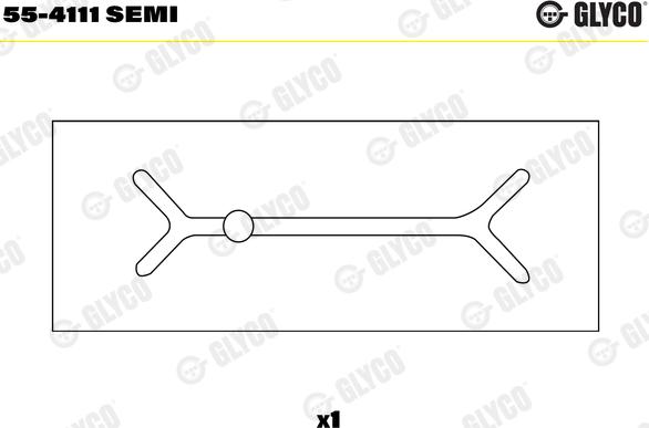 Glyco 55-4111 SEMI - Втулка подшипника, шатун parts5.com