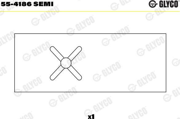 Glyco 55-4186 SEMI - Втулка подшипника, шатун parts5.com