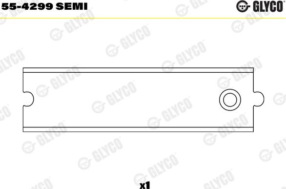 Glyco 55-4299 SEMI - Втулка подшипника, шатун parts5.com