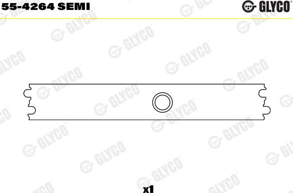 Glyco 55-4264 SEMI - Втулка подшипника, шатун parts5.com