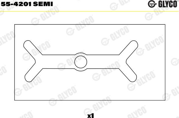 Glyco 55-4201 SEMI - Втулка подшипника, шатун parts5.com