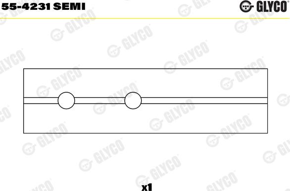 Glyco 55-4231 SEMI - Втулка подшипника, шатун parts5.com