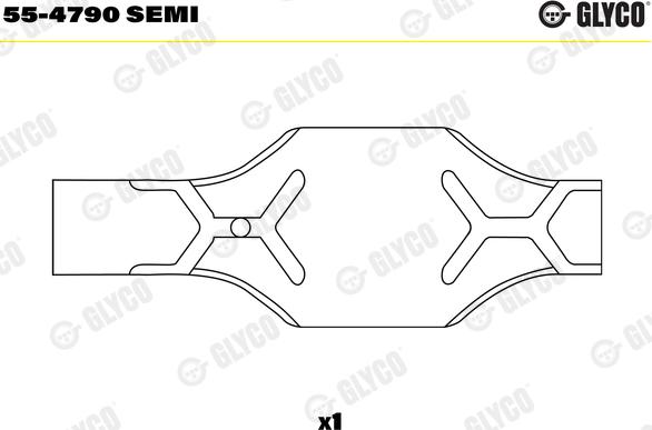 Glyco 55-4790 SEMI - Втулка подшипника, шатун parts5.com