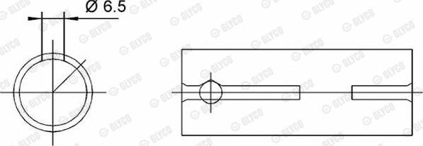 Glyco 55-3567 SEMI - Втулка подшипника, шатун parts5.com