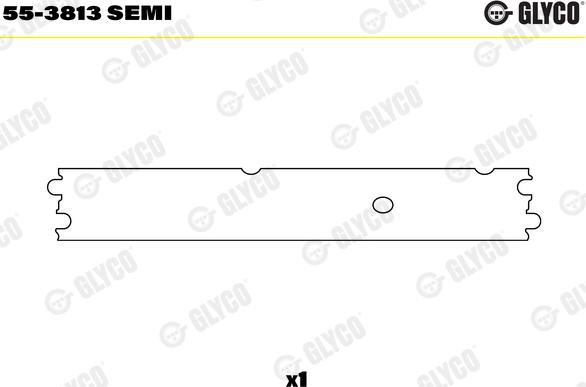 Glyco 55-3813 SEMI - Втулка подшипника, шатун parts5.com