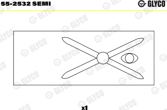 Glyco 55-2532 SEMI - Втулка подшипника, шатун parts5.com