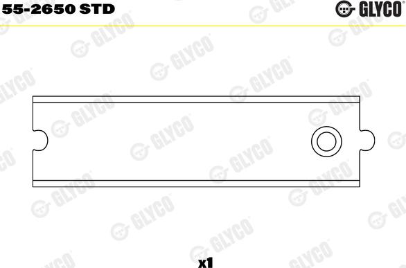 Glyco 55-2650 STD - Втулка подшипника, шатун parts5.com