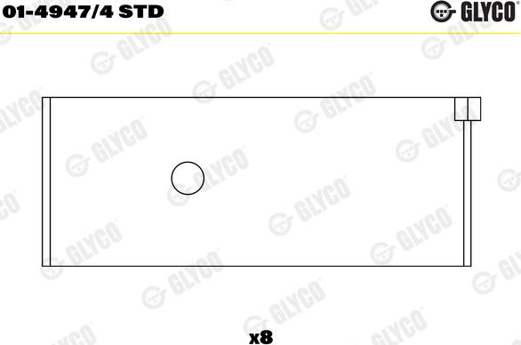 Glyco 01-4947/4 STD - Шатунный подшипник parts5.com