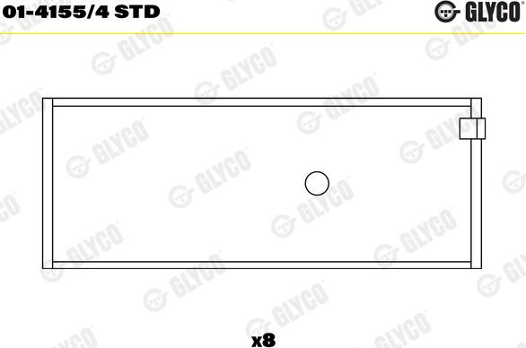 Glyco 01-4155/4 STD - Шатунный подшипник parts5.com