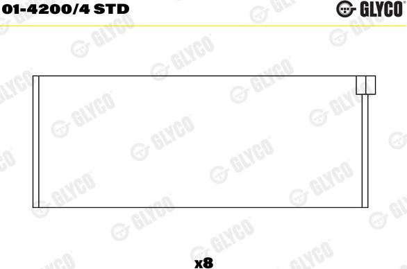 Glyco 01-4200/4 STD - Шатунный подшипник parts5.com