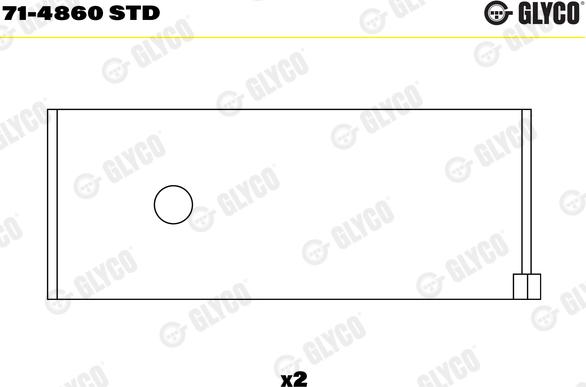 Glyco 71-4860 STD - Шатунный подшипник parts5.com