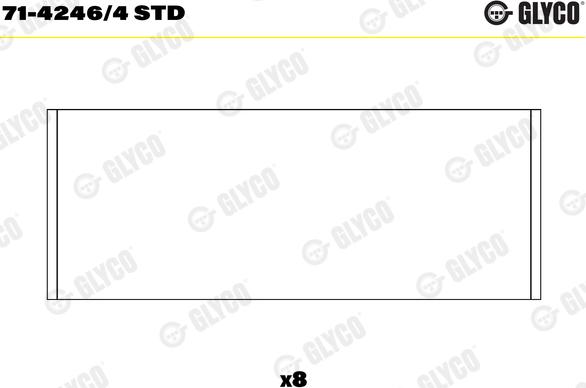 Glyco 71-4246/4 STD - Шатунный подшипник parts5.com