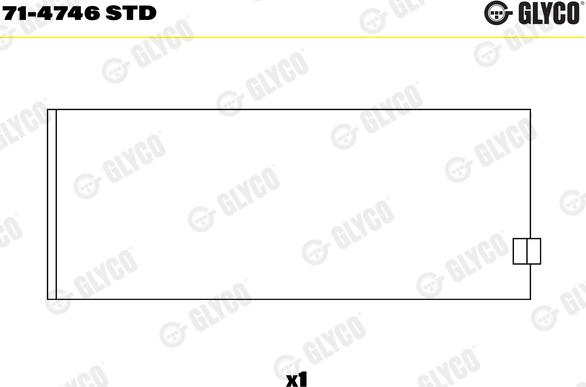 Glyco 71-4746 STD - Шатунный подшипник parts5.com