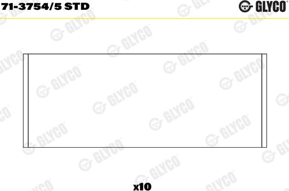 Glyco 71-3754/5 STD - Шатунный подшипник parts5.com