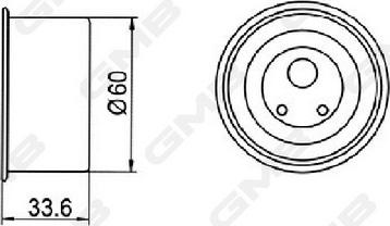 GMB GT10060 - Натяжной ролик, ремень ГРМ parts5.com