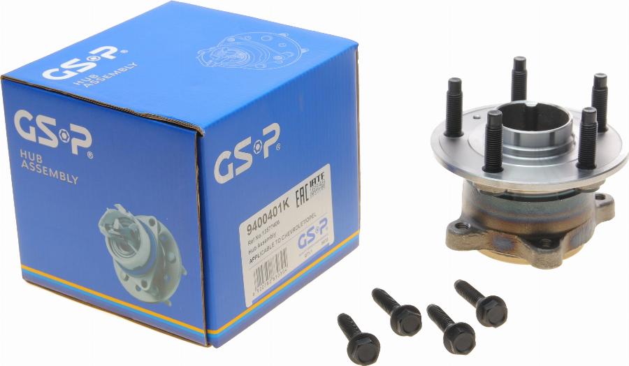 GSP 9400401K - Комплект подшипника ступицы колеса parts5.com