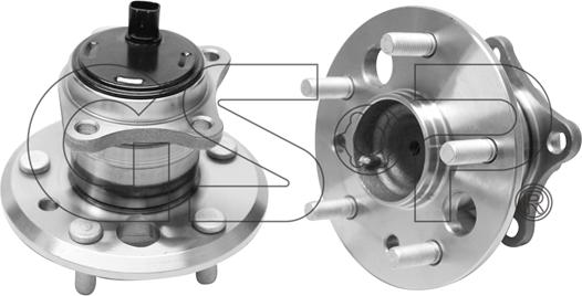 GSP 9400061 - Ступица колеса, поворотный кулак parts5.com