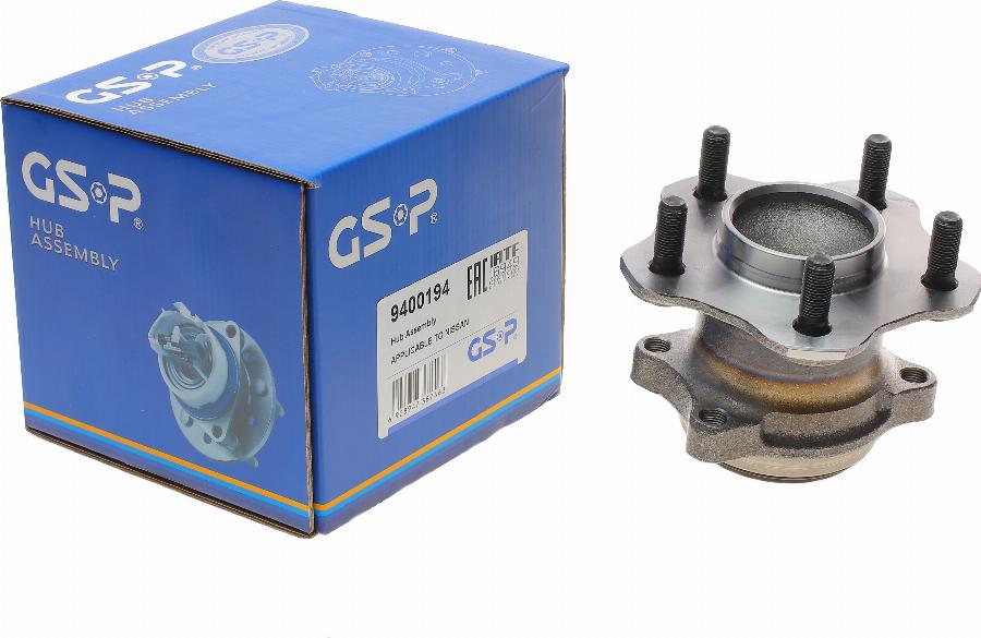 GSP 9400194 - Комплект подшипника ступицы колеса parts5.com