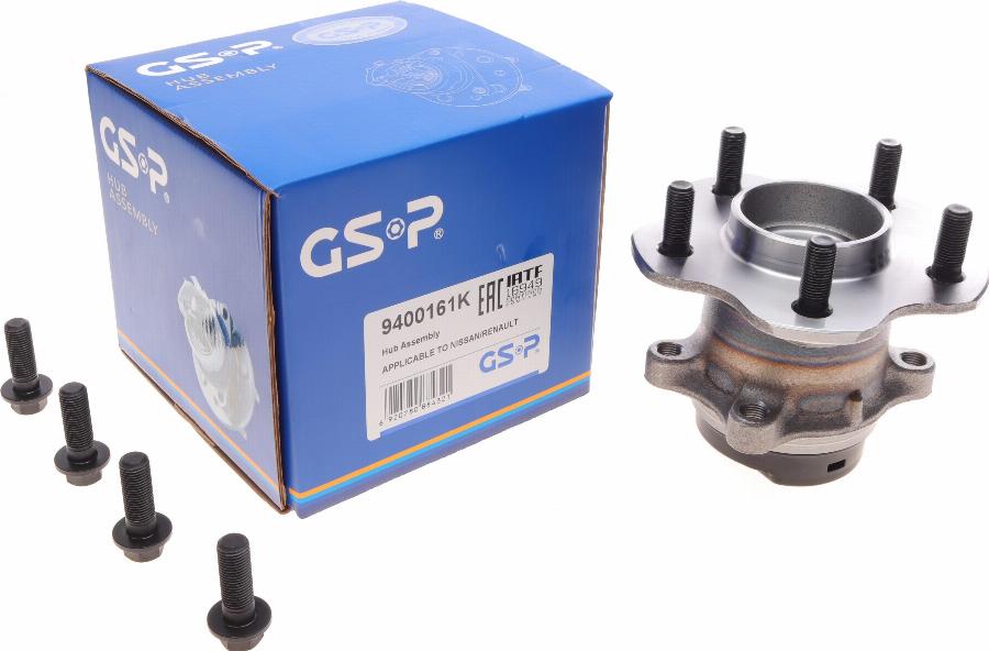 GSP 9400161K - Комплект подшипника ступицы колеса parts5.com