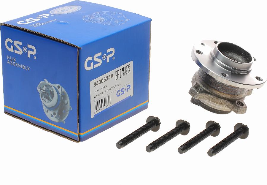 GSP 9400335K - Комплект подшипника ступицы колеса parts5.com