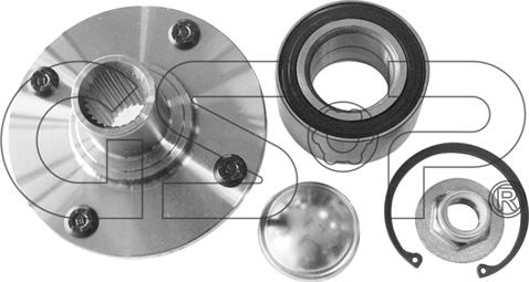 GSP 9425004K - Ступица колеса, поворотный кулак parts5.com