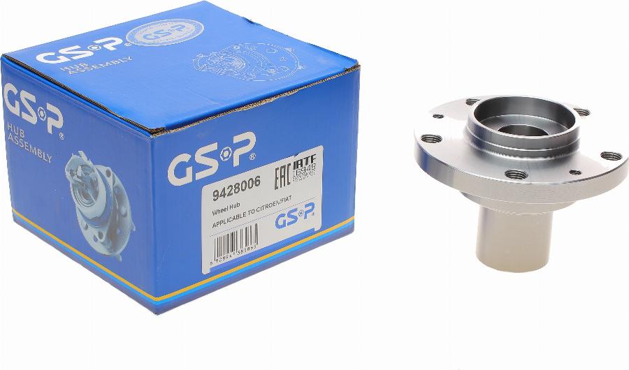 GSP 9428006 - Ступица колеса, поворотный кулак parts5.com