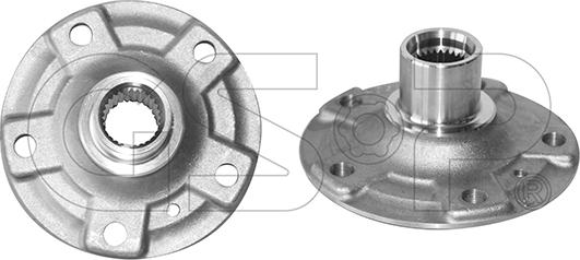 GSP 9428025 - Ступица колеса, поворотный кулак parts5.com