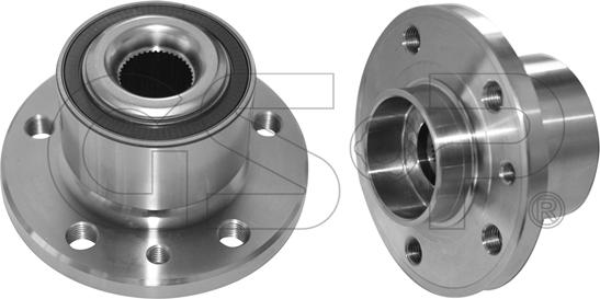 GSP 9340003 - Ступица колеса, поворотный кулак parts5.com