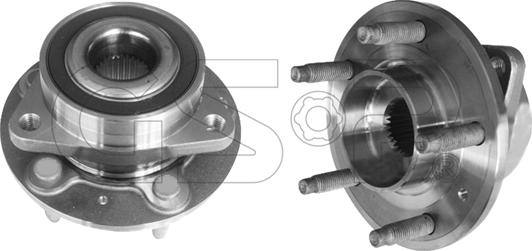 GSP 9330019 - Ступица колеса, поворотный кулак parts5.com