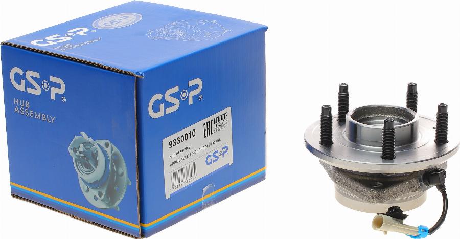 GSP 9330010 - Комплект подшипника ступицы колеса parts5.com