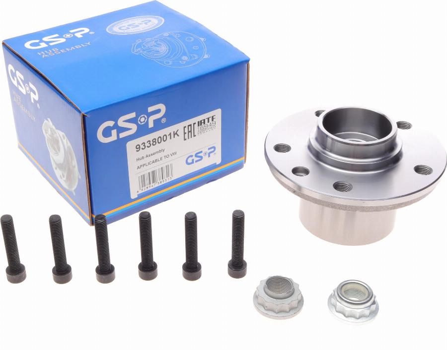 GSP 9338001K - Комплект подшипника ступицы колеса parts5.com