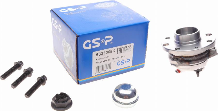 GSP 9333069K - Комплект подшипника ступицы колеса parts5.com